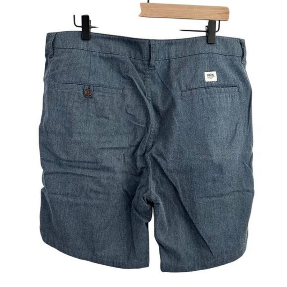 Katin Men's Court Flat Front Chino Shorts‎ Blue Size 38 Casual - Picture 2 of 10